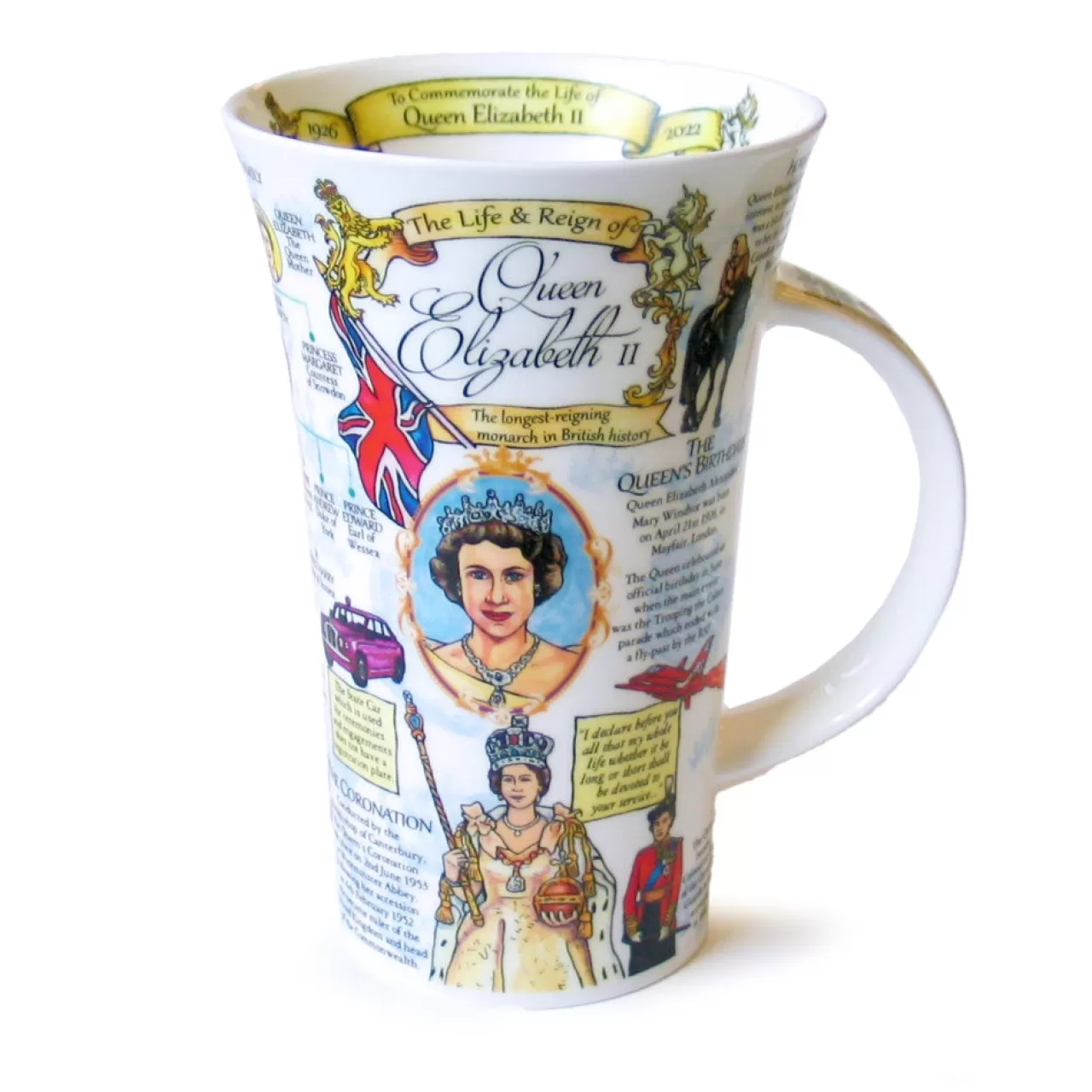 Flash Sale Dunoon Glencoe Life & Reign Of Queen Elizabeth Ii Mug