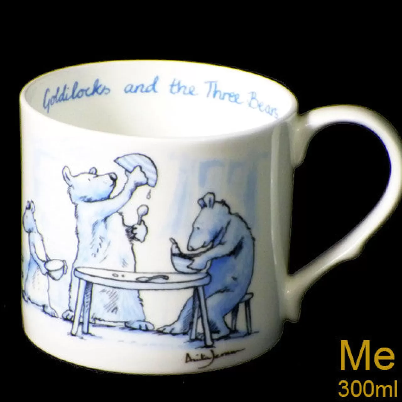 Store Two Bad Mice Goldilocks Blue Mug