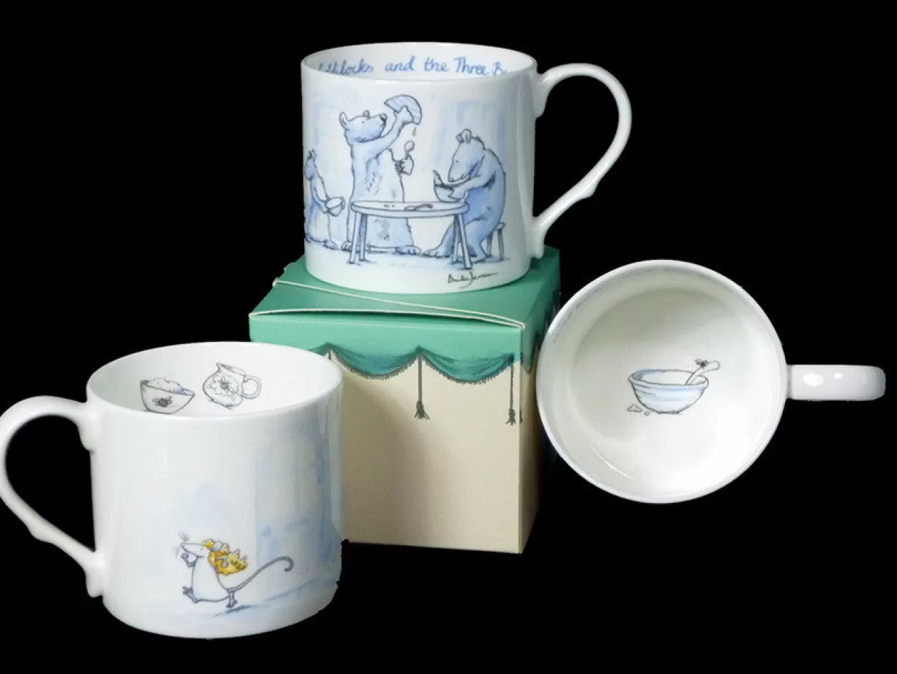 Store Two Bad Mice Goldilocks Blue Mug