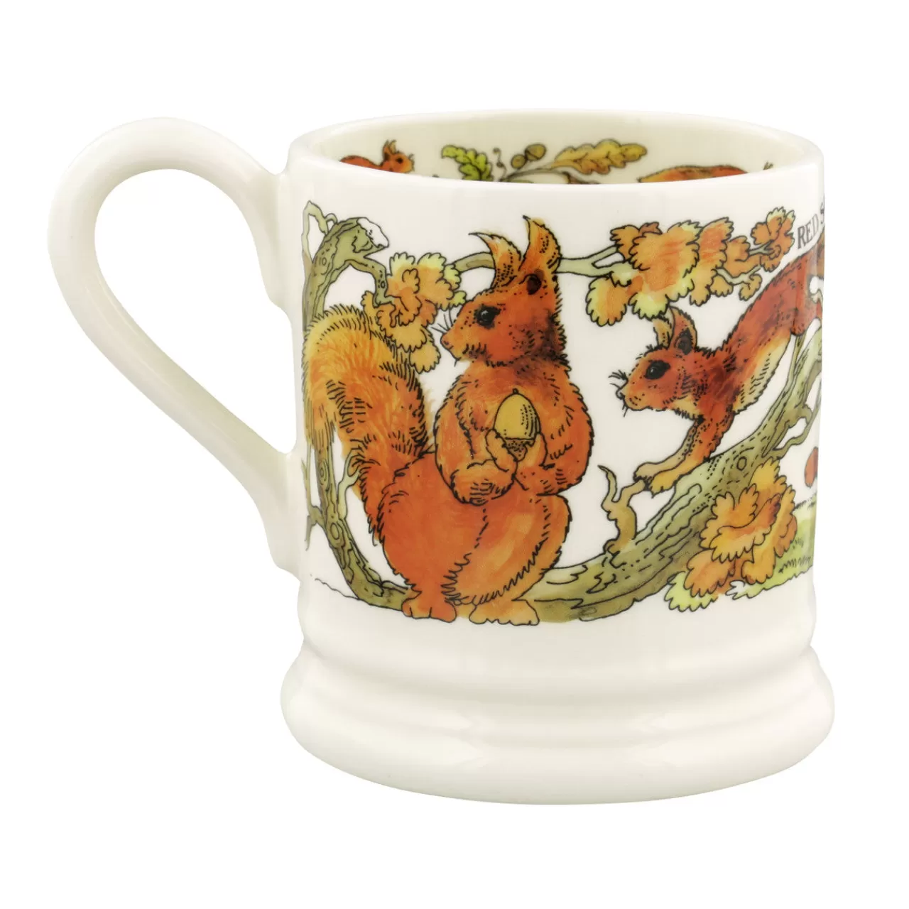 Outlet Emma Bridgewater Green Woodpecker And Red Squirrel 1/2 Pint Mug