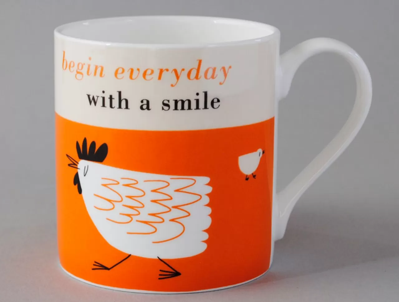 Outlet Repeat Repeat Happiness Chicken Orange Mug