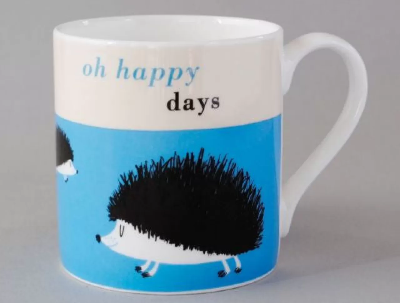 Discount Repeat Repeat Happiness Hedgehog Blue Mug