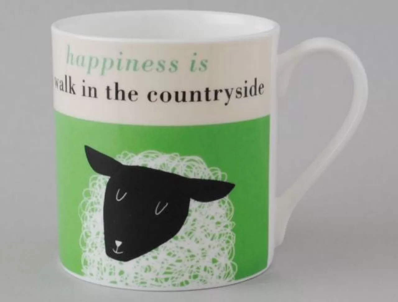 Hot Repeat Repeat Happiness Sheep Green Mug