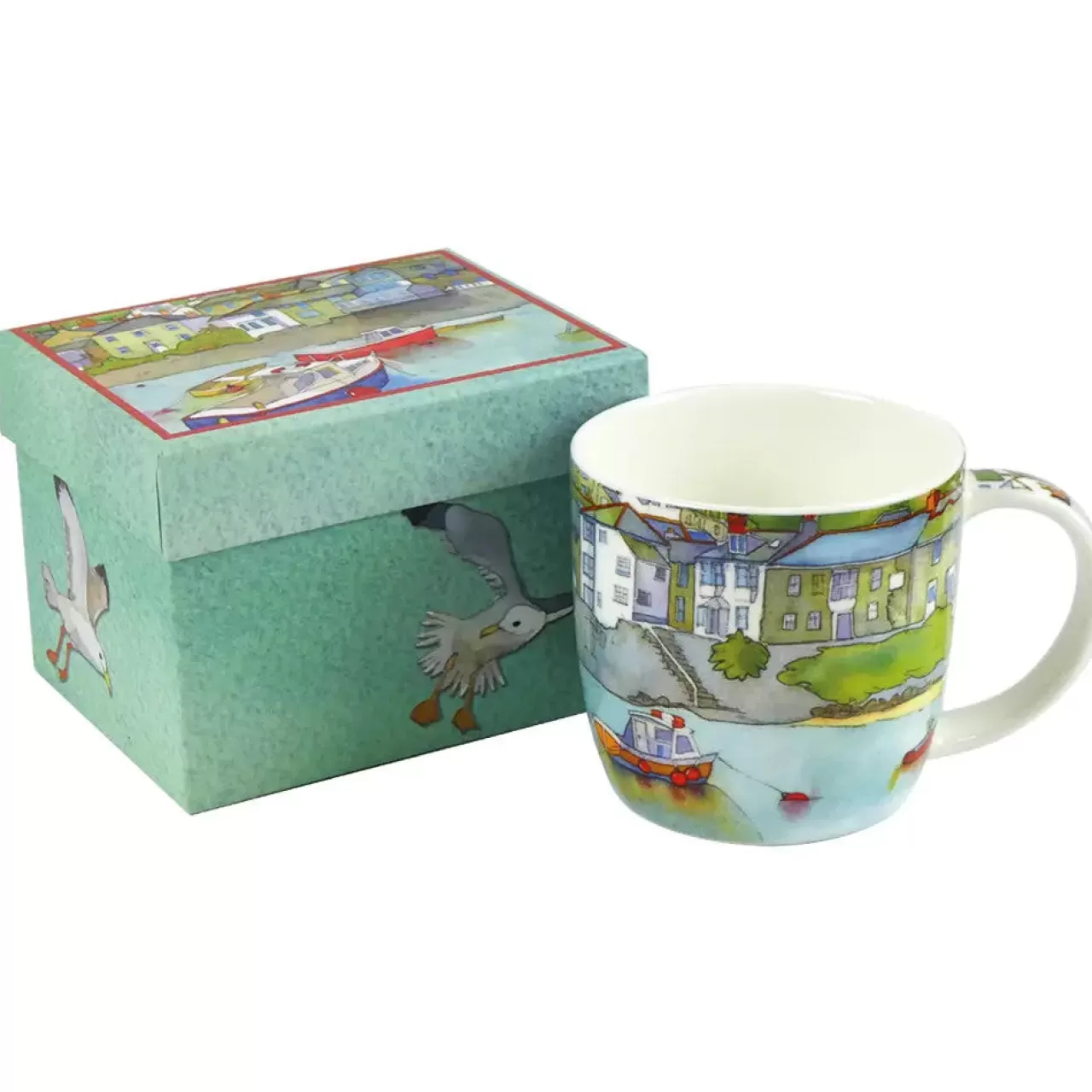 Fashion Emma Ball Harbor Houses Bone China Mug (Boxed)