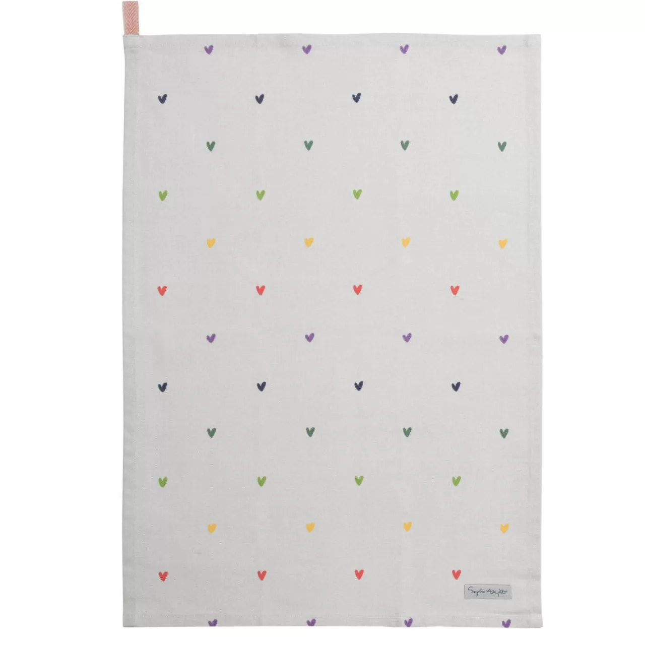 Outlet Sophie Allport Hearts Multicolored Tea Towel