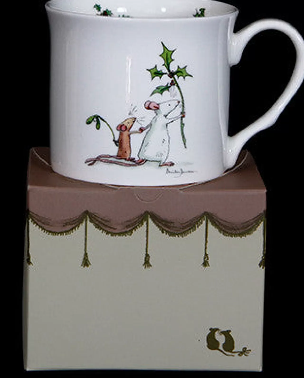 Clearance Two Bad Mice Here He Comes Christmas Small Mug