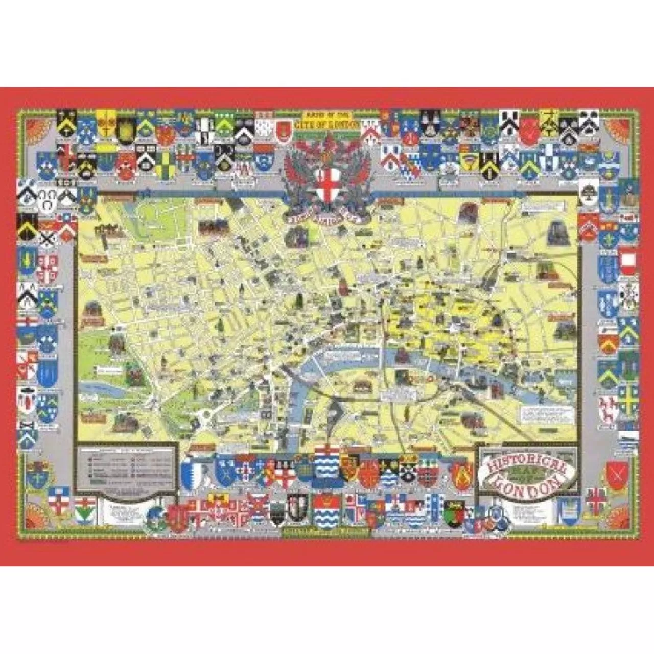 New JHG Puzzles Historical Map Of London Jigsaw Puzzle