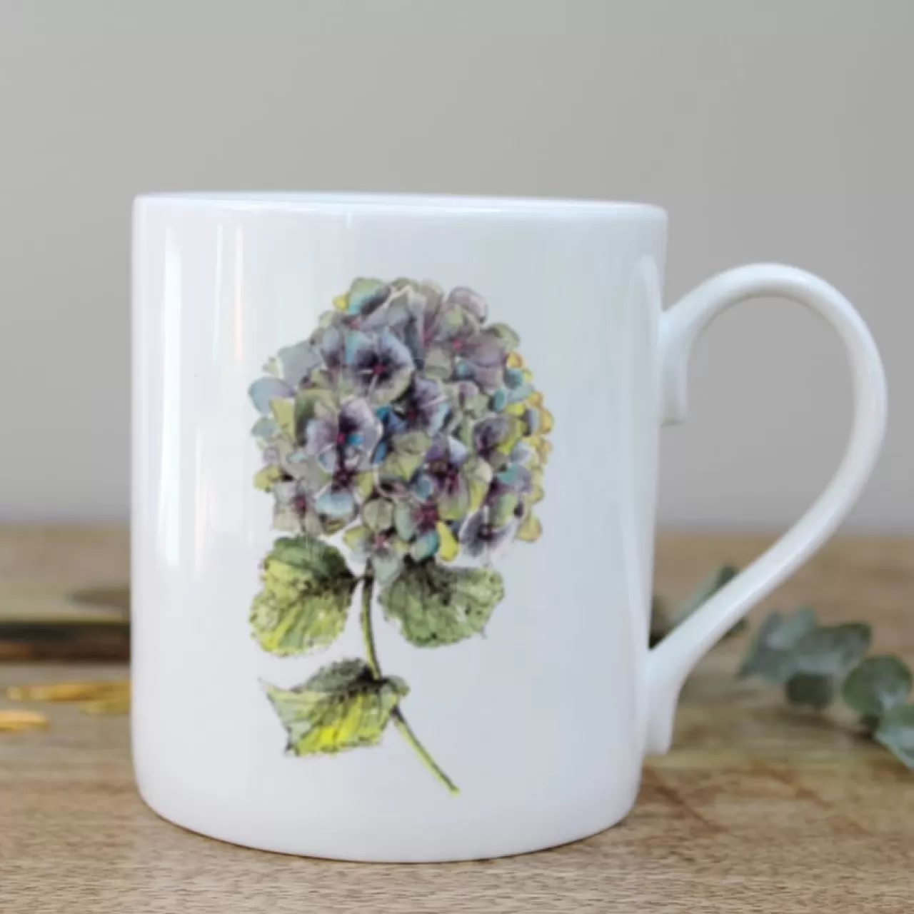 Best Toasted Crumpet Hydrangea Bone China Mug