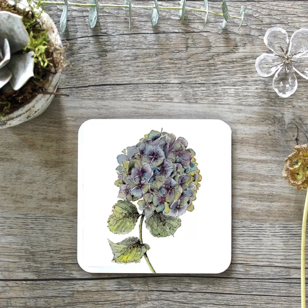 Cheap Toasted Crumpet Hydrangea Set Of 4 Coasters