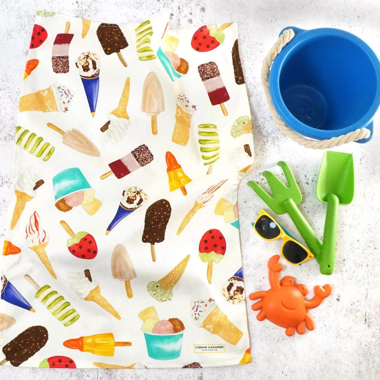 Outlet Corinne Alexander Ice Cream Tea Towel By