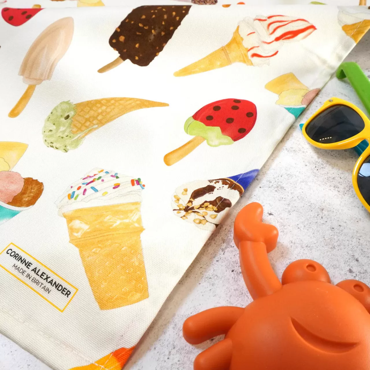 Outlet Corinne Alexander Ice Cream Tea Towel By