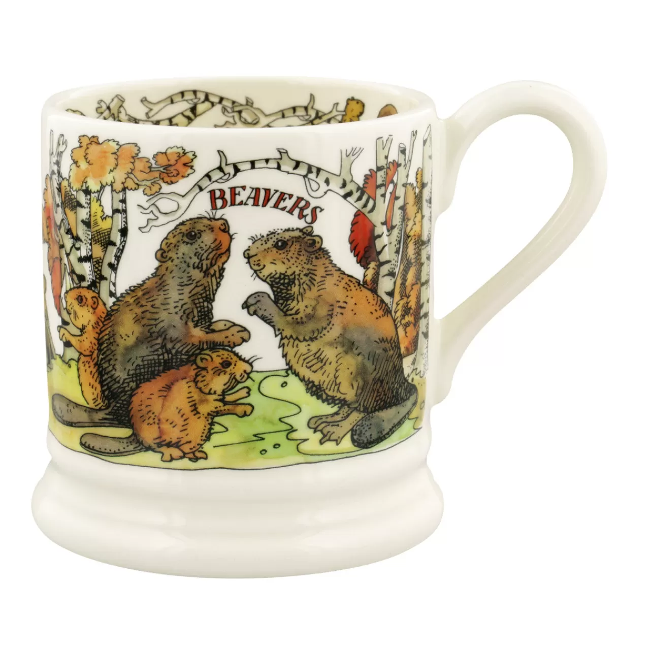 Shop Emma Bridgewater In The Woods Beavers 1/2 Pint Mug