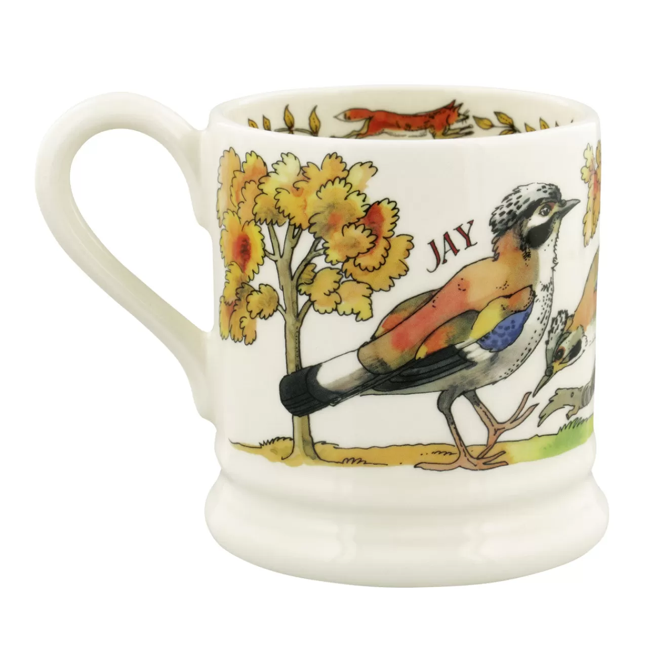 New Emma Bridgewater In The Woods Foxes And Jay 1/2 Pint Mug