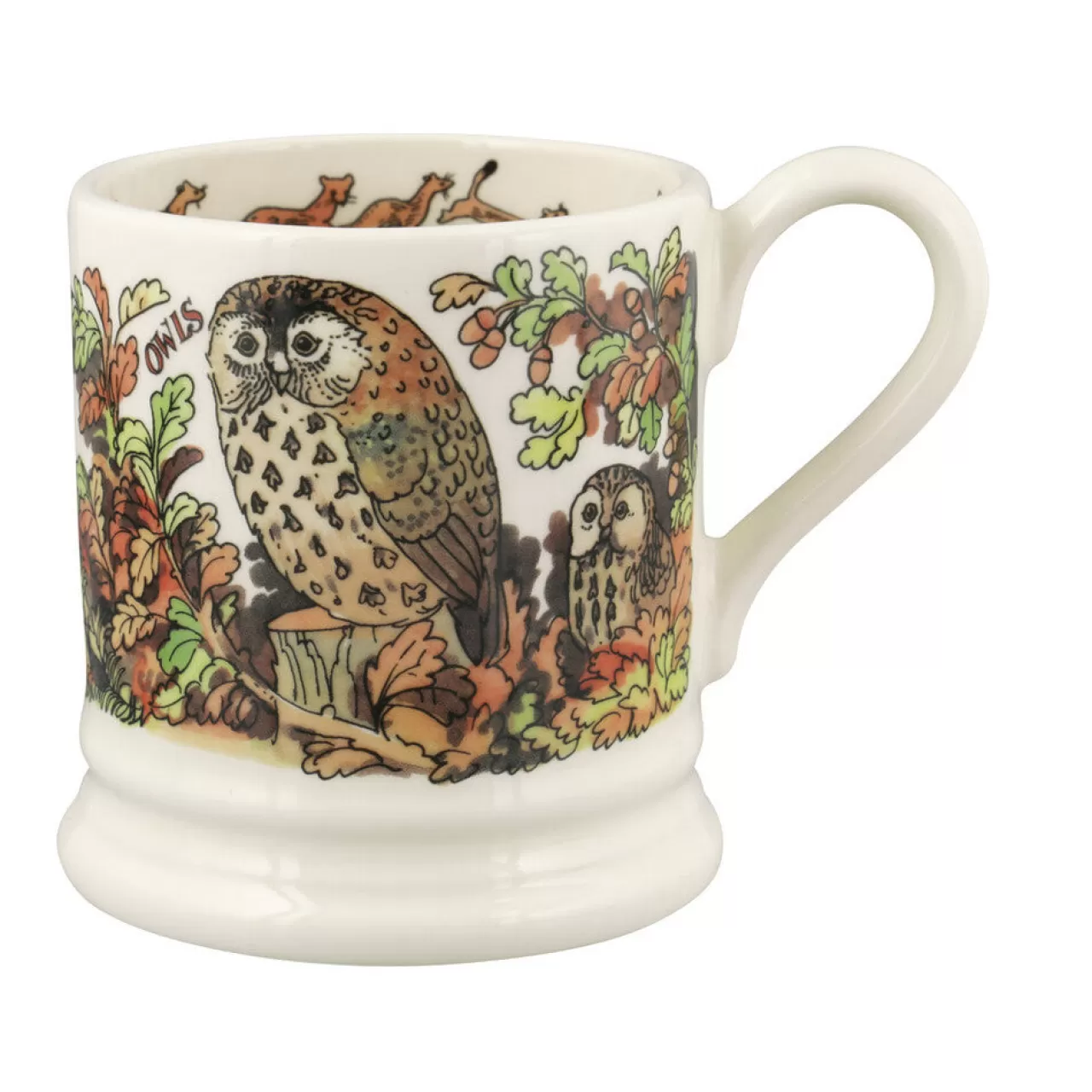 Fashion Emma Bridgewater In The Woods Owl & Stoat 1/2 Pint Mug