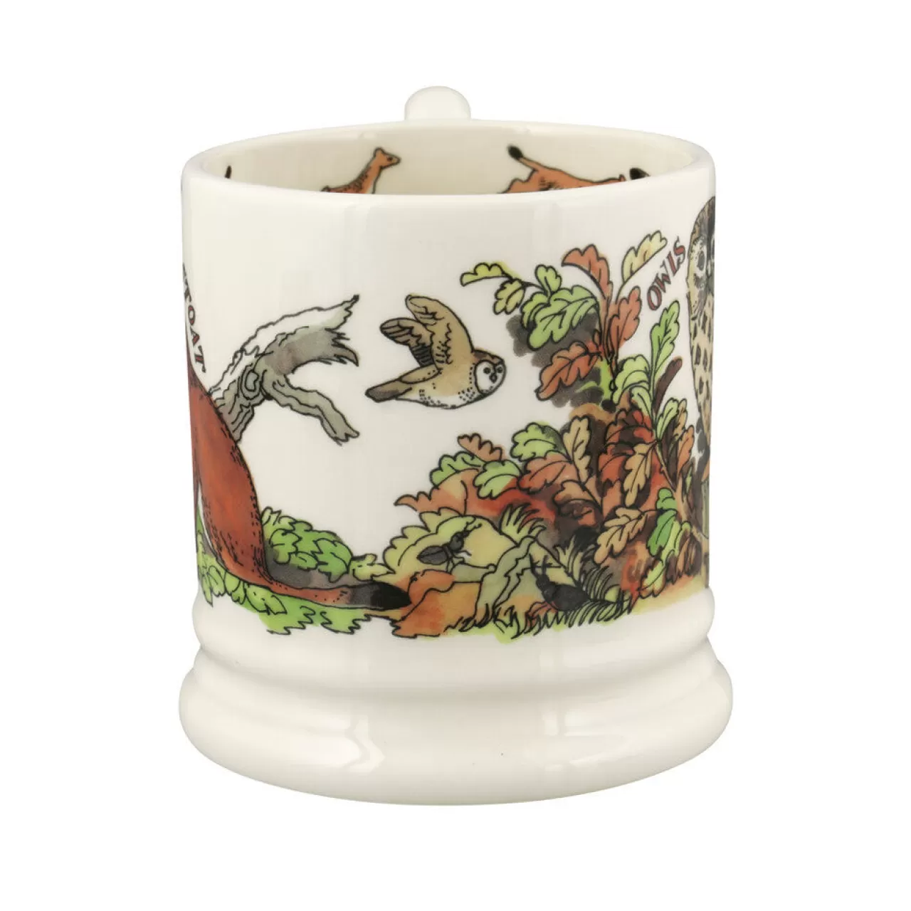 Fashion Emma Bridgewater In The Woods Owl & Stoat 1/2 Pint Mug