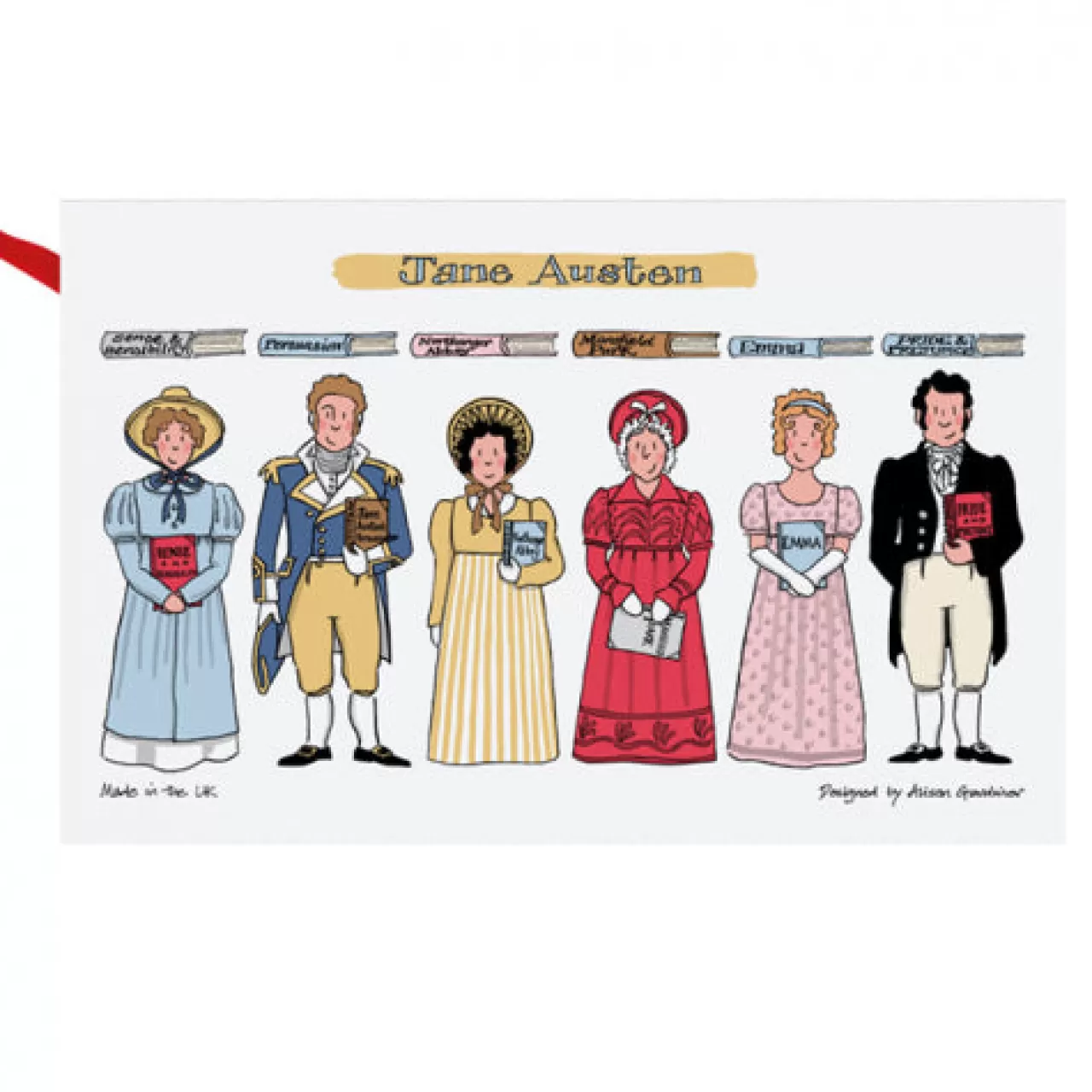 Best Sale Alison Gardiner Jane Austen Tea Towel