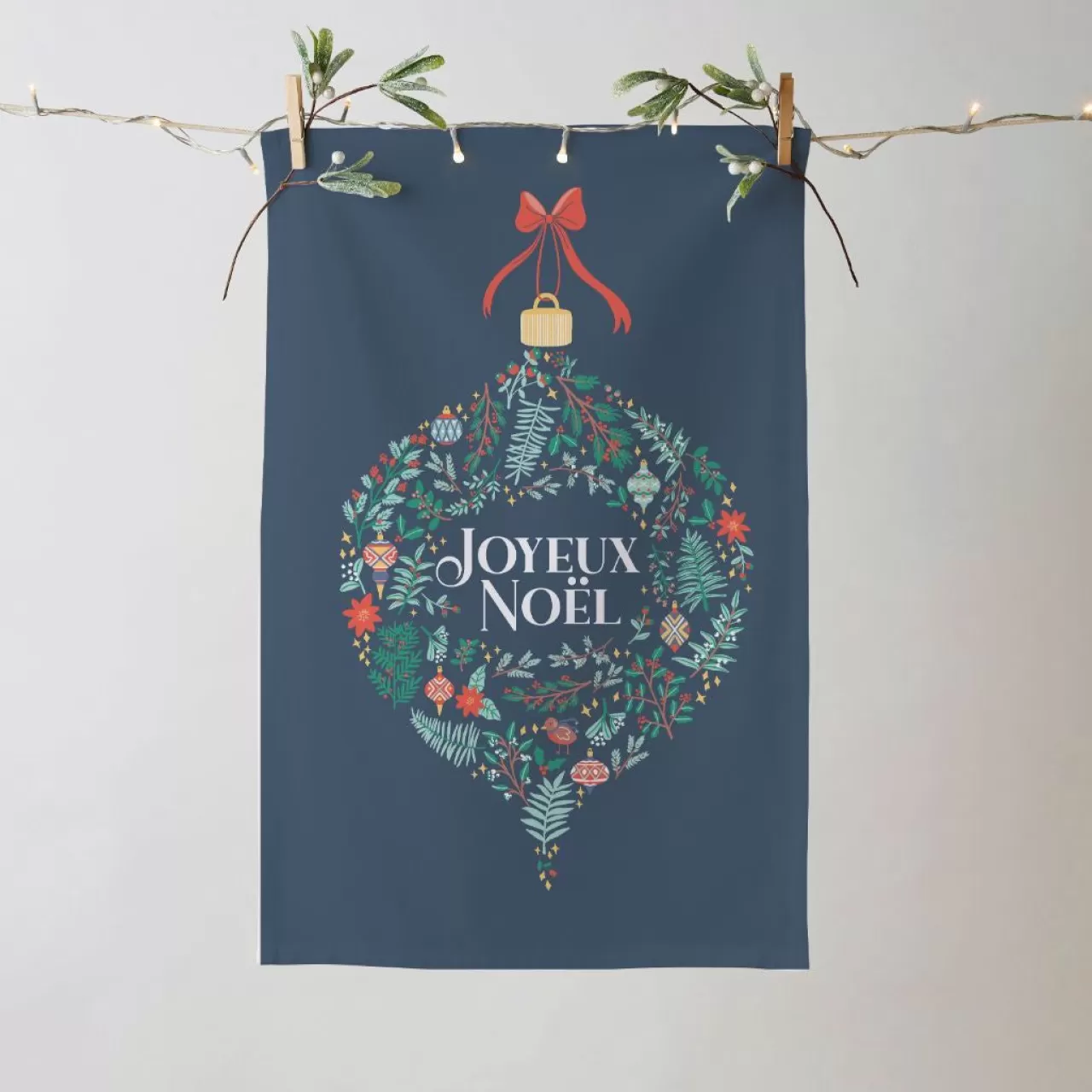 Best Sale Ulster Weavers Joyeux Noel Recycled Cotton Blend Tea Towel