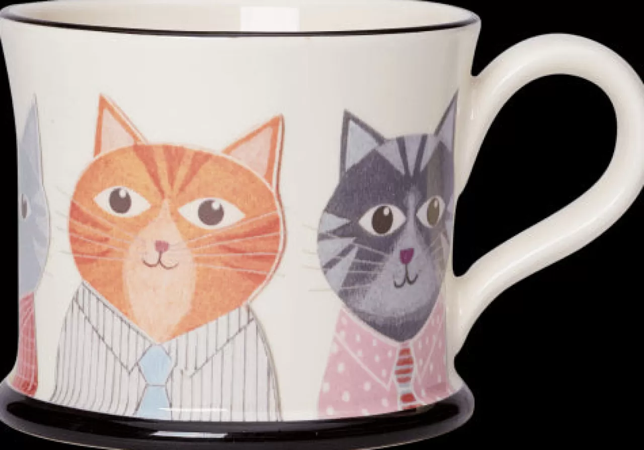 Flash Sale Moorland Pottery Kitten Club Mug By