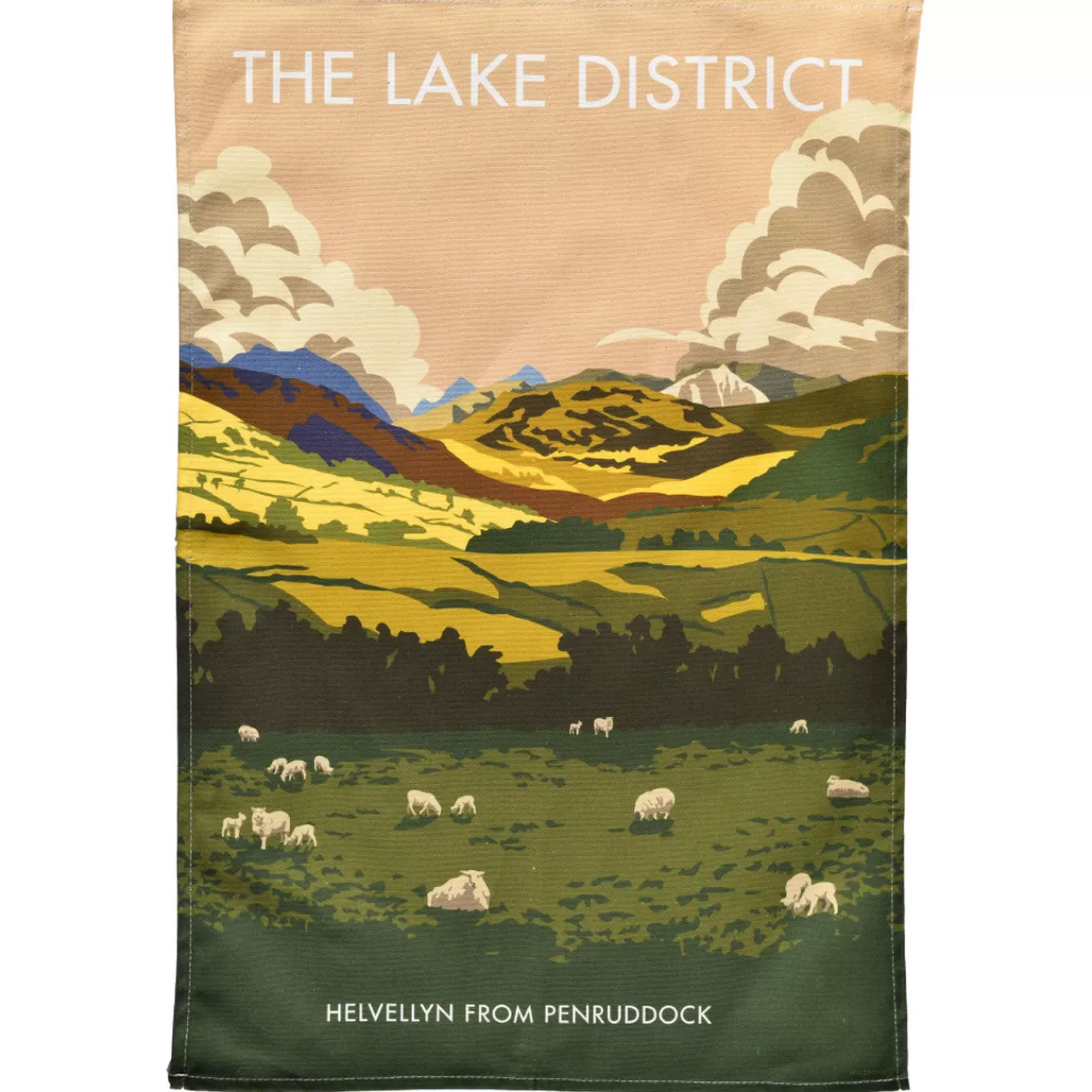 Cheap Town Towels Lake District Helvellyn Tea Towel