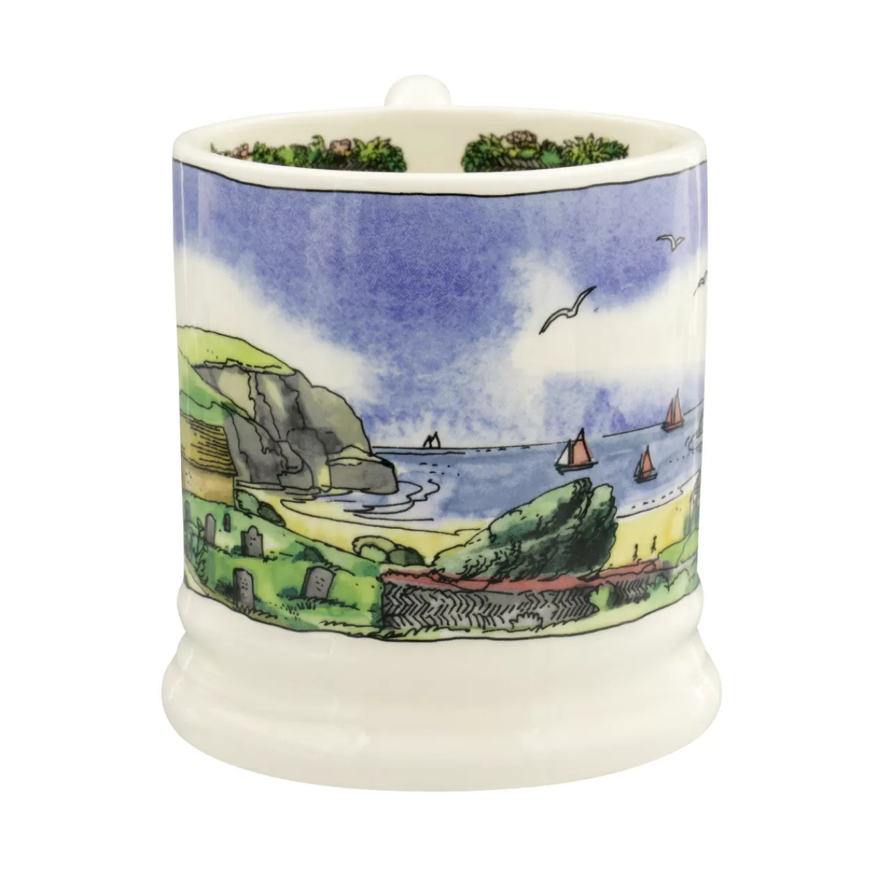 Cheap Emma Bridgewater Landscapes Of Dreams Cornish Beaches 1/2 Pint Mug