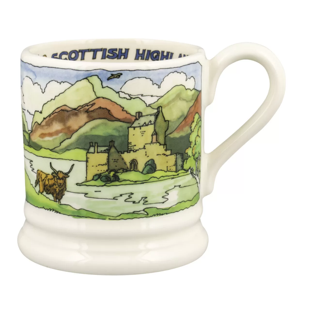 Hot Emma Bridgewater Landscapes Of Dreams Scottish Highlands 1/2 Pint Mug