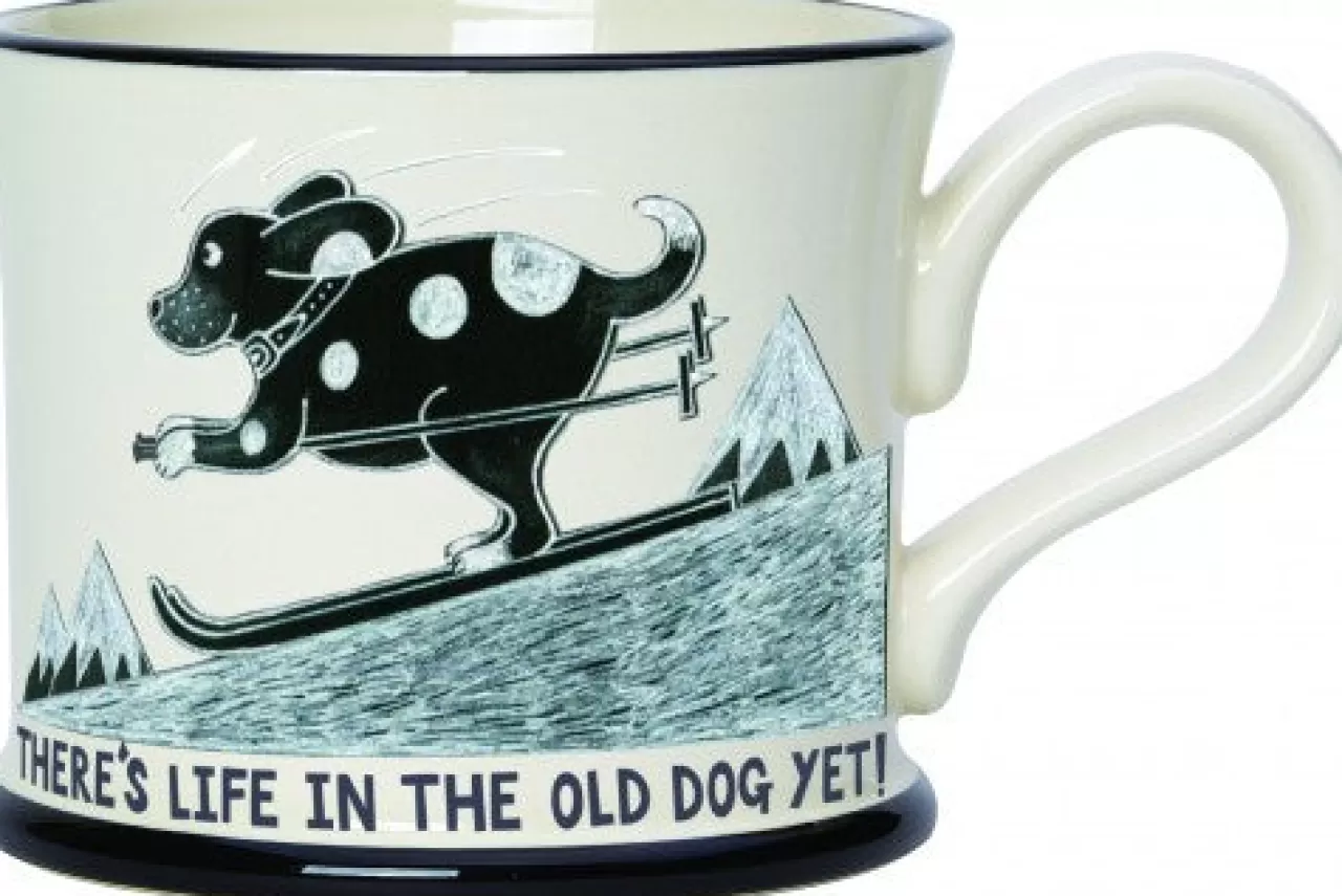 Cheap Moorland Pottery Life In The Old Dog Yet Mug By