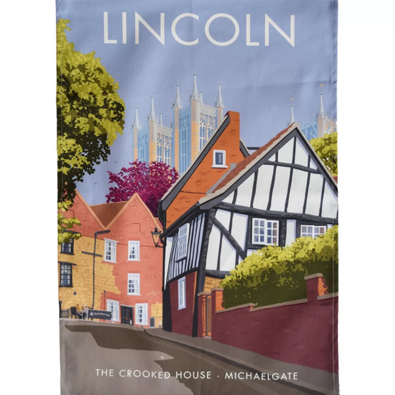 Cheap Town Towels Lincoln - Crooked House Tea Towel