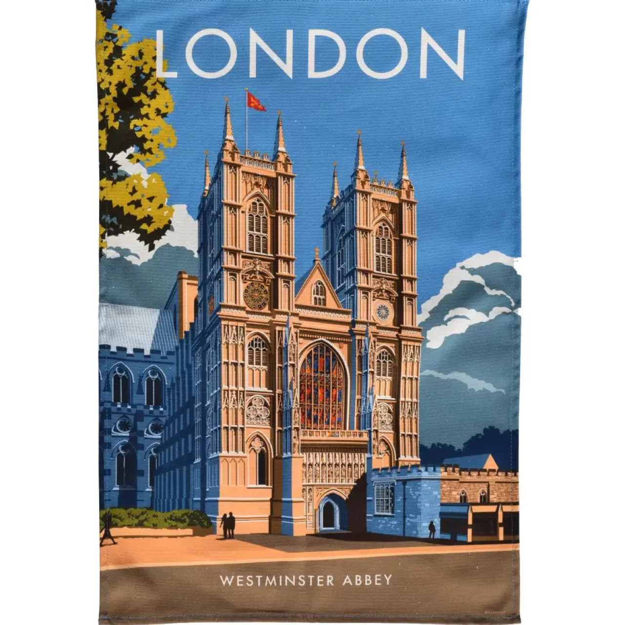 New Town Towels London Westminster Abbey Tea Towel