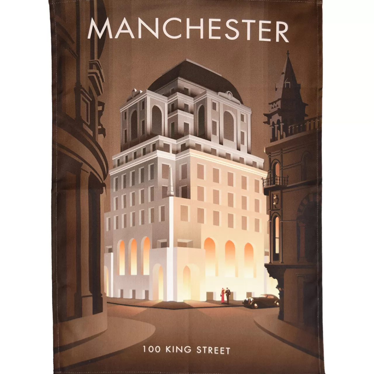 Store Town Towels Manchester - 100 King Street Tea Towel