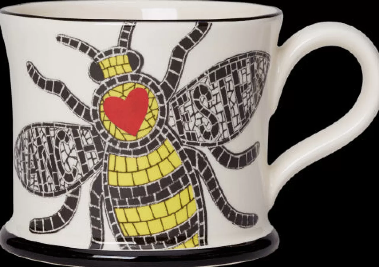 Best Sale Moorland Pottery Manchester Bee Mug By