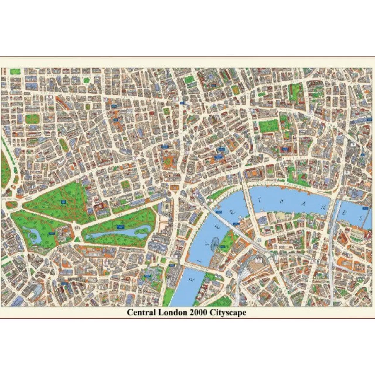 Discount JHG Puzzles Map Of Central London Jigsaw Puzzle