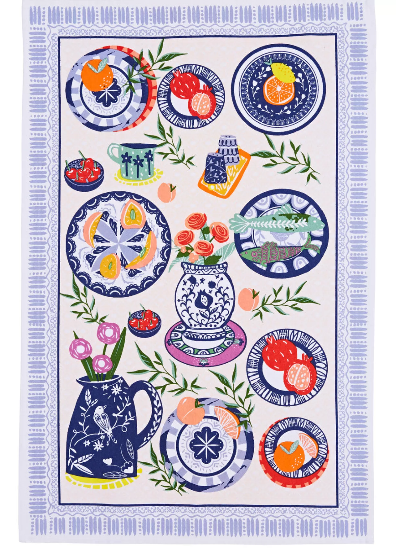 Discount Ulster Weavers Mediterranean Plates Tea Towel