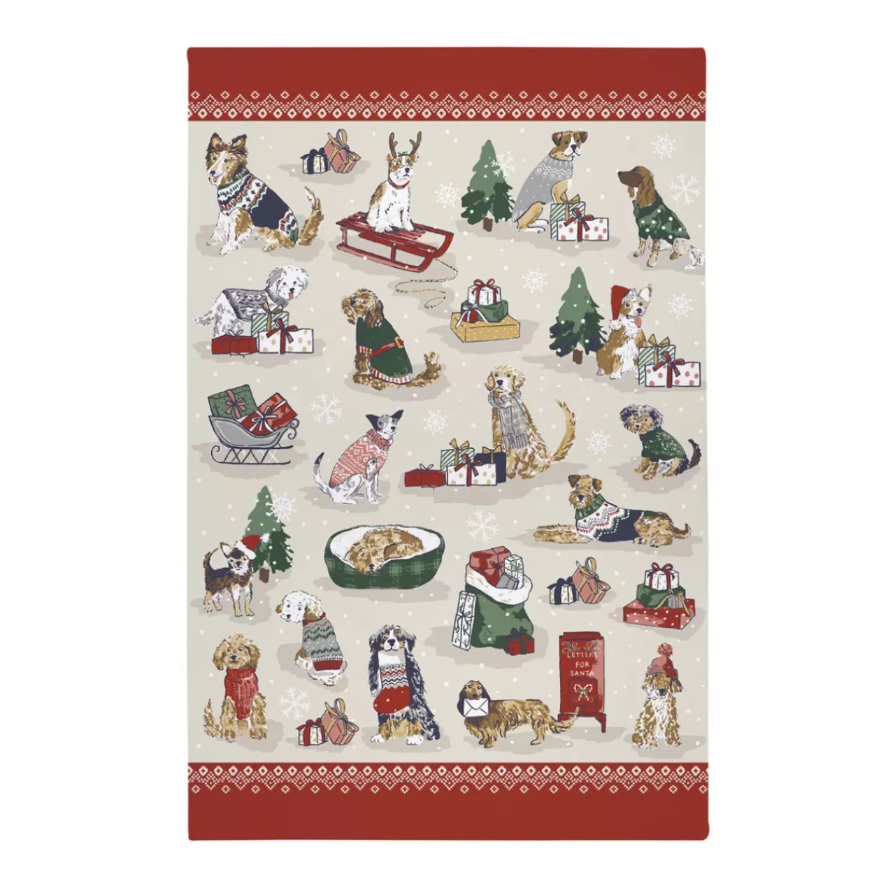 Hot Ulster Weavers Merry Mutts Cotton Tea Towel