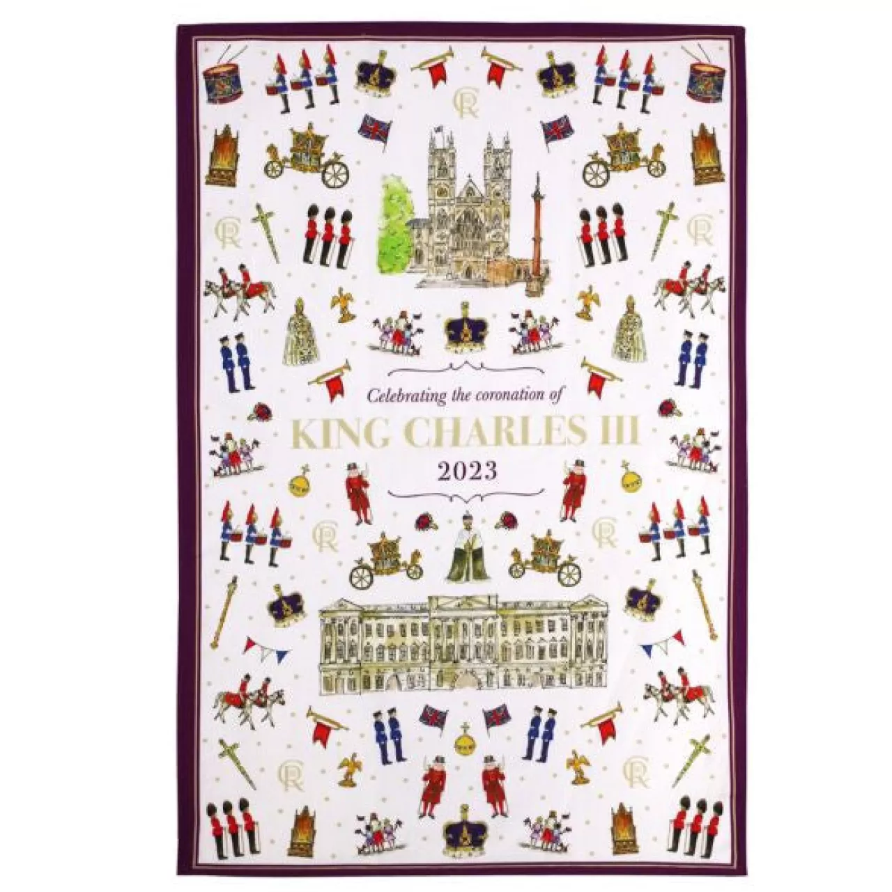 Store Milly Green Coronation Cotton Tea Towel