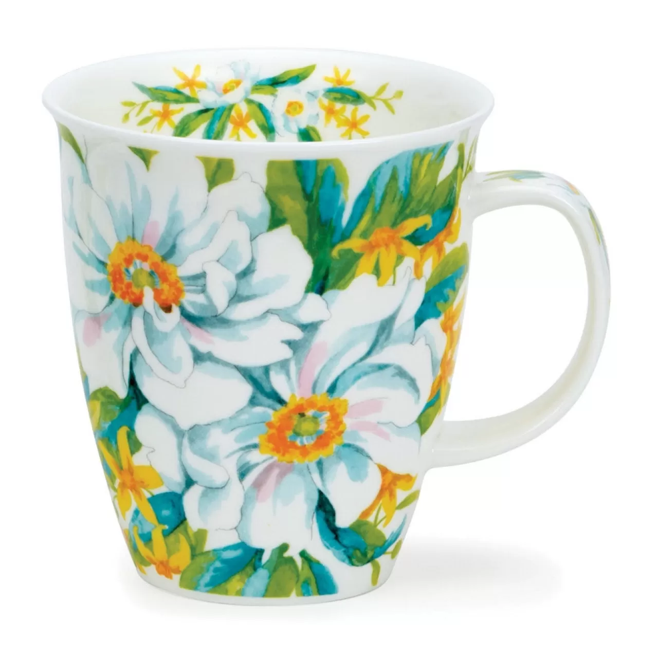 Best Sale Dunoon Nevis White Anemones Mugs