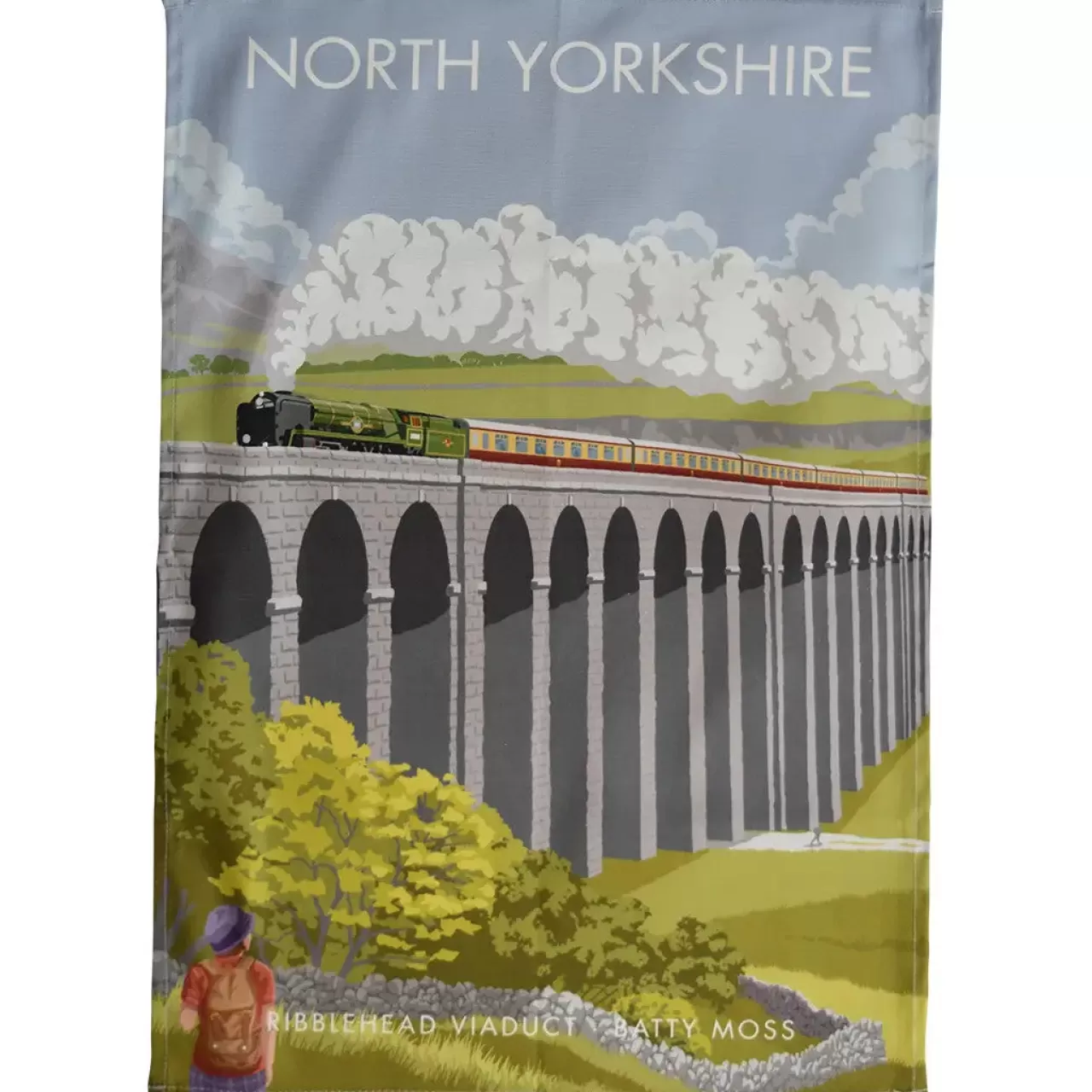 Cheap Town Towels North Yorkshire - Ribblehead Viaduct Tea Towel