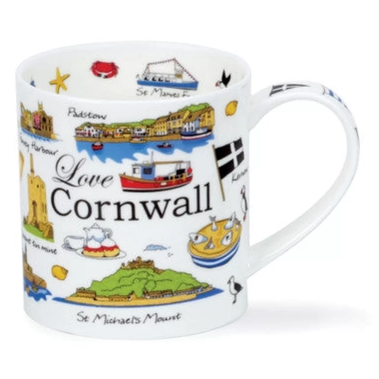 Hot Dunoon Orkney Love Cornwall Mug