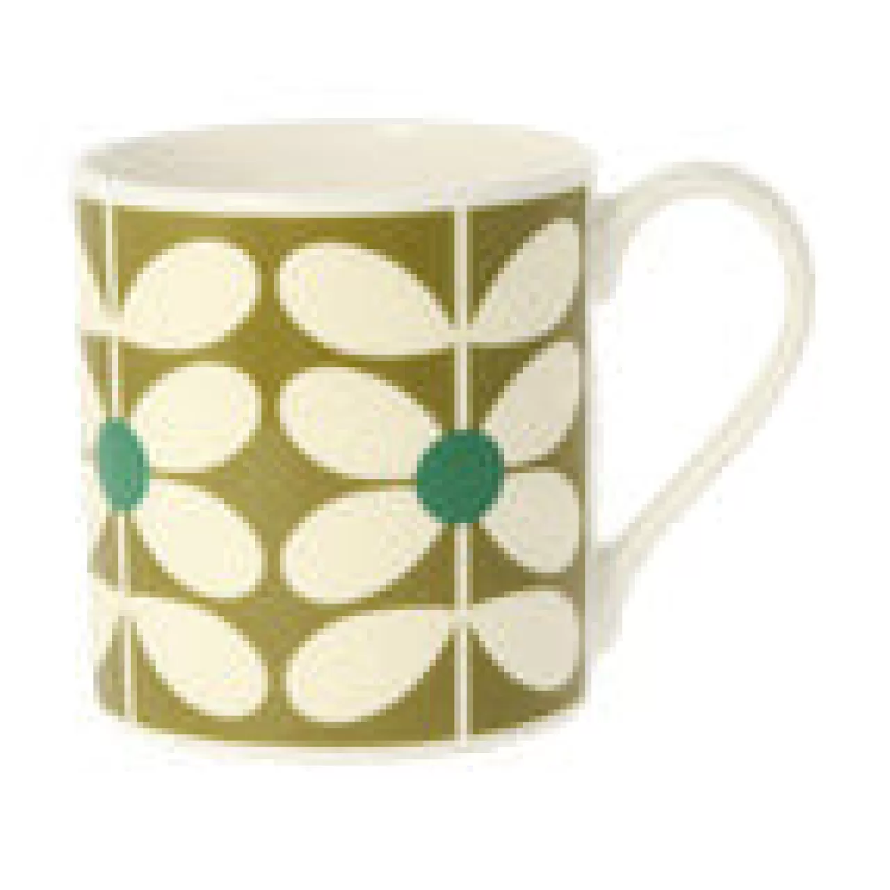 Clearance Mclaggen Smith Orla Kiely 60's Stem Olive Bone China Mug