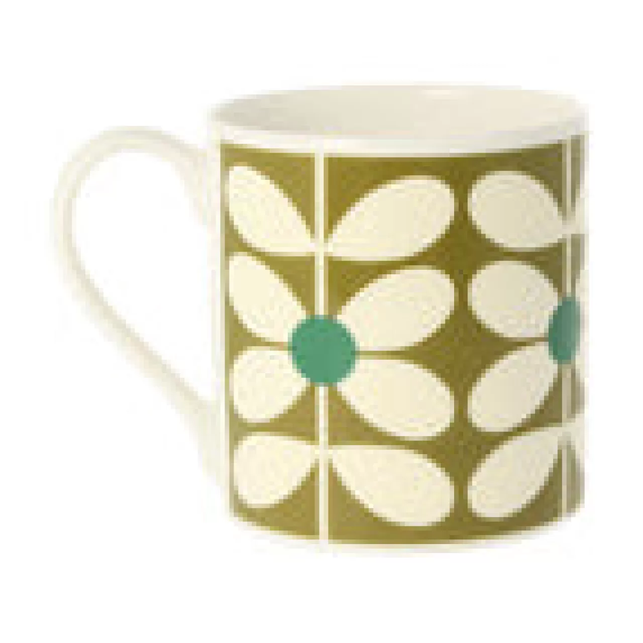 Clearance Mclaggen Smith Orla Kiely 60's Stem Olive Bone China Mug