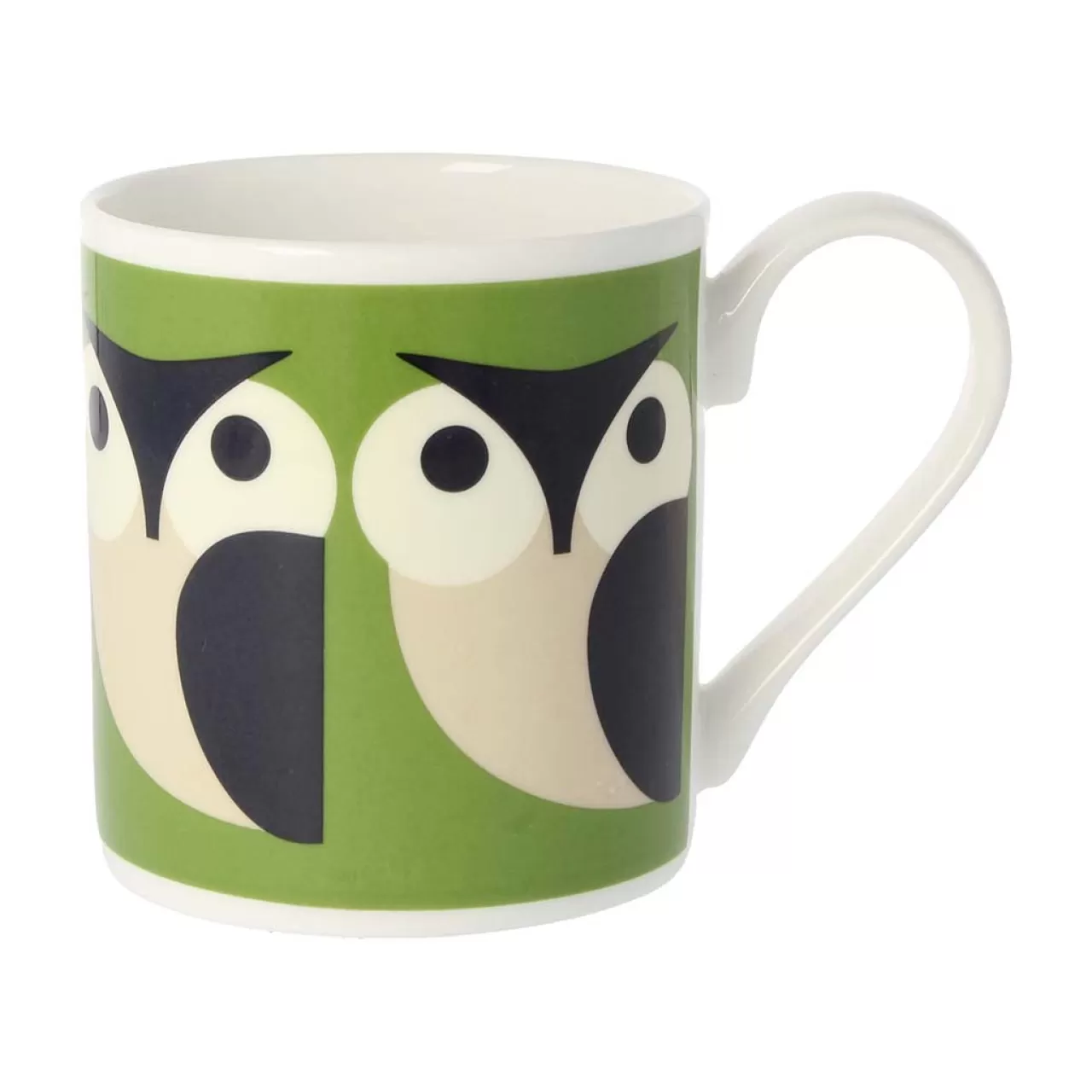 New Mclaggen Smith Orla Kiely Apple Owl Bone China Mug