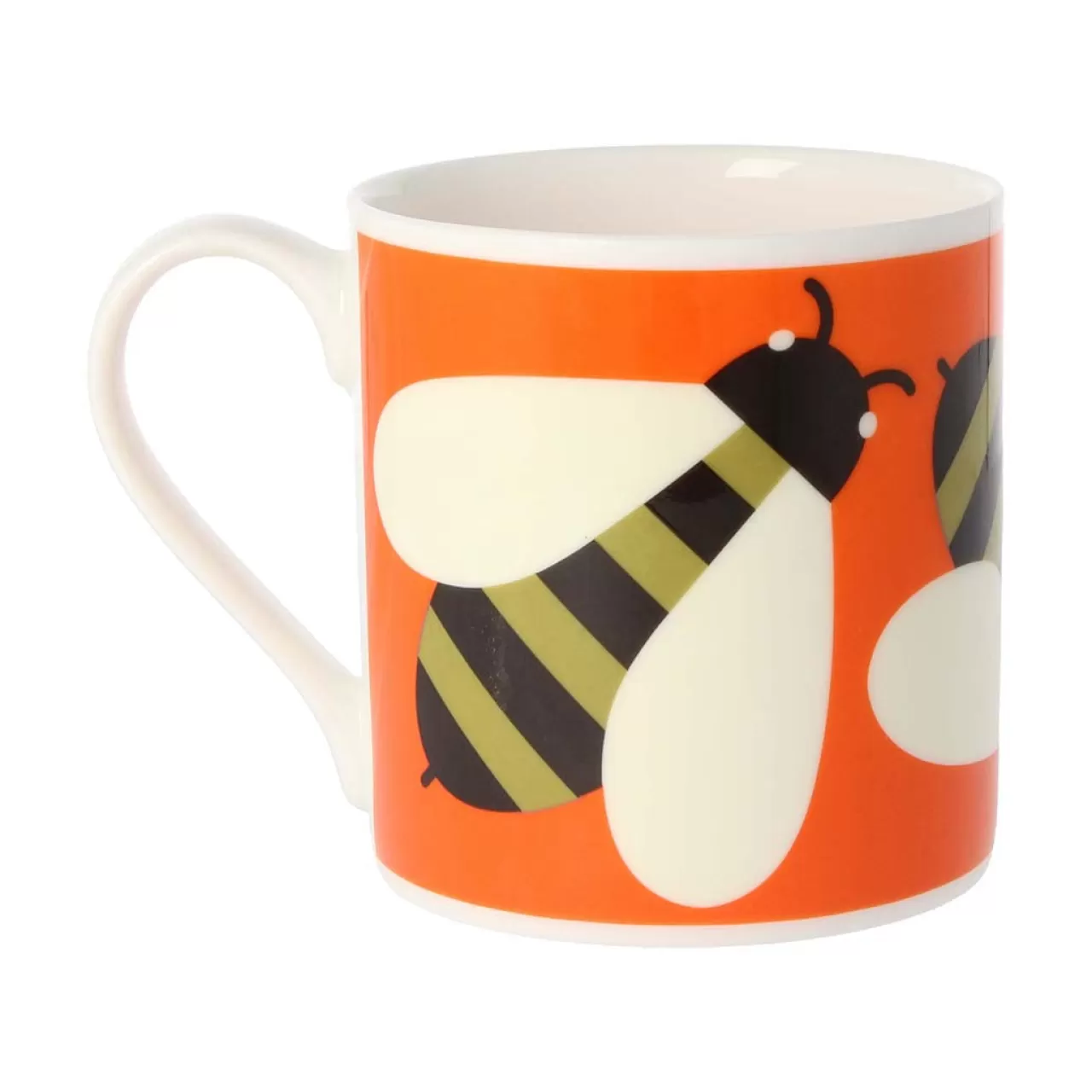 Online Mclaggen Smith Orla Kiely Busy Bee Orange Bone China Mug