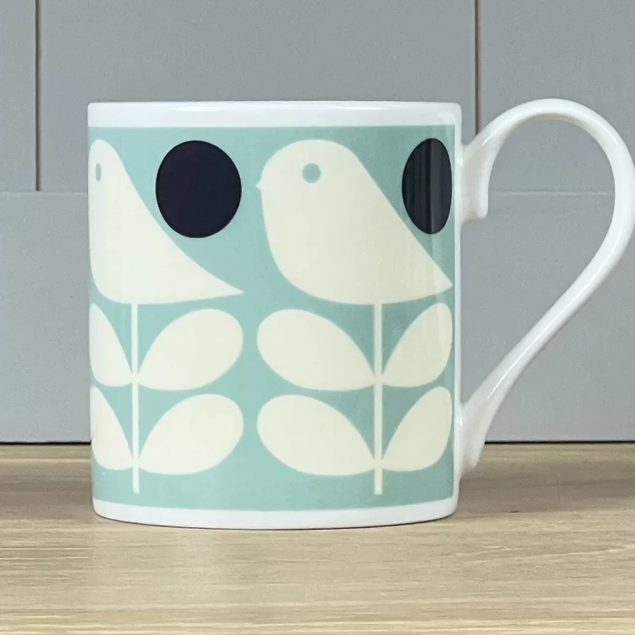 Cheap Mclaggen Smith Orla Kiely Early Bird Light Blue Bone China Mug