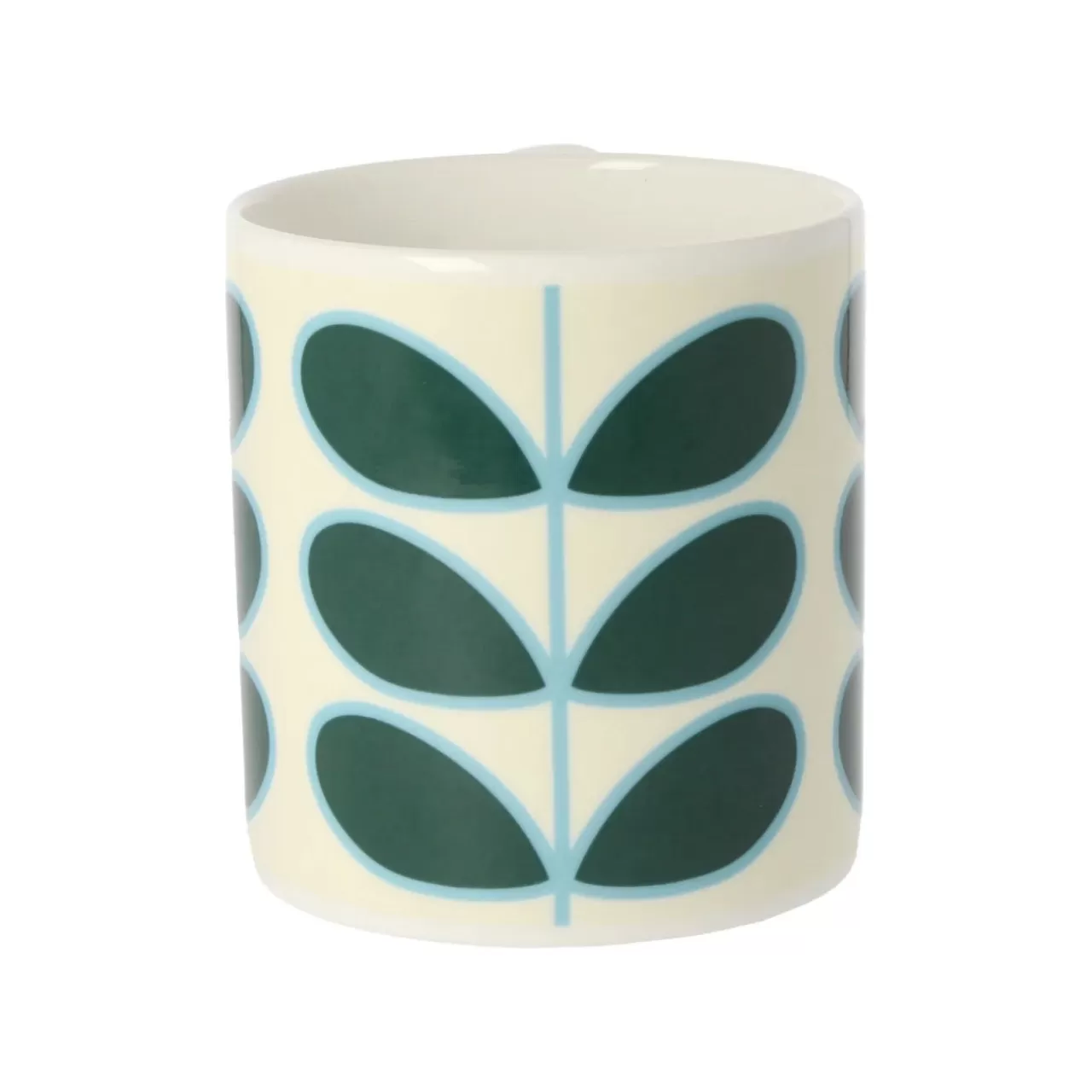 Sale Mclaggen Smith Orla Kiely Linear Stem Teal Bone China Mug