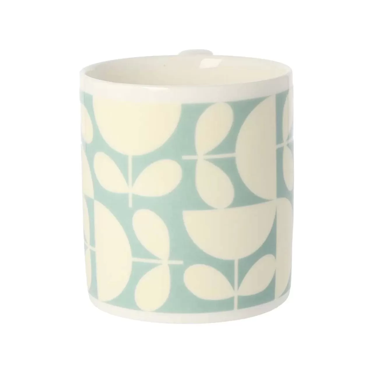 Best Sale Mclaggen Smith Orla Kiely Patchwork Aqua Bone China Mug