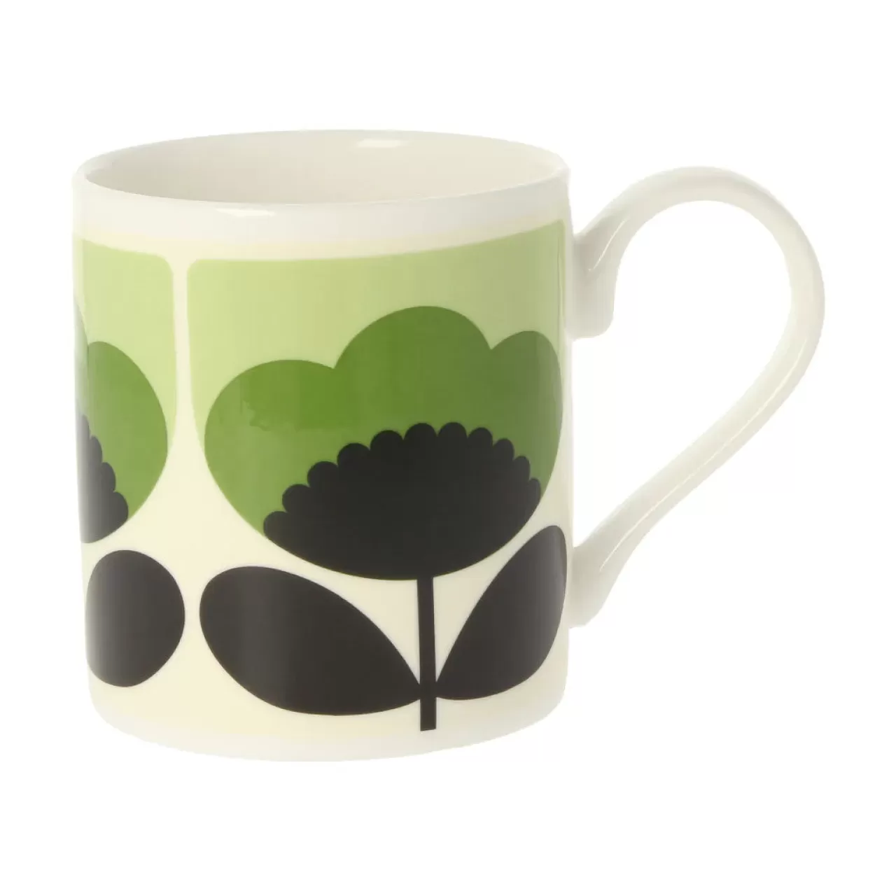 Best Sale Mclaggen Smith Orla Kiely Spring Bloom Green Bone China Mug