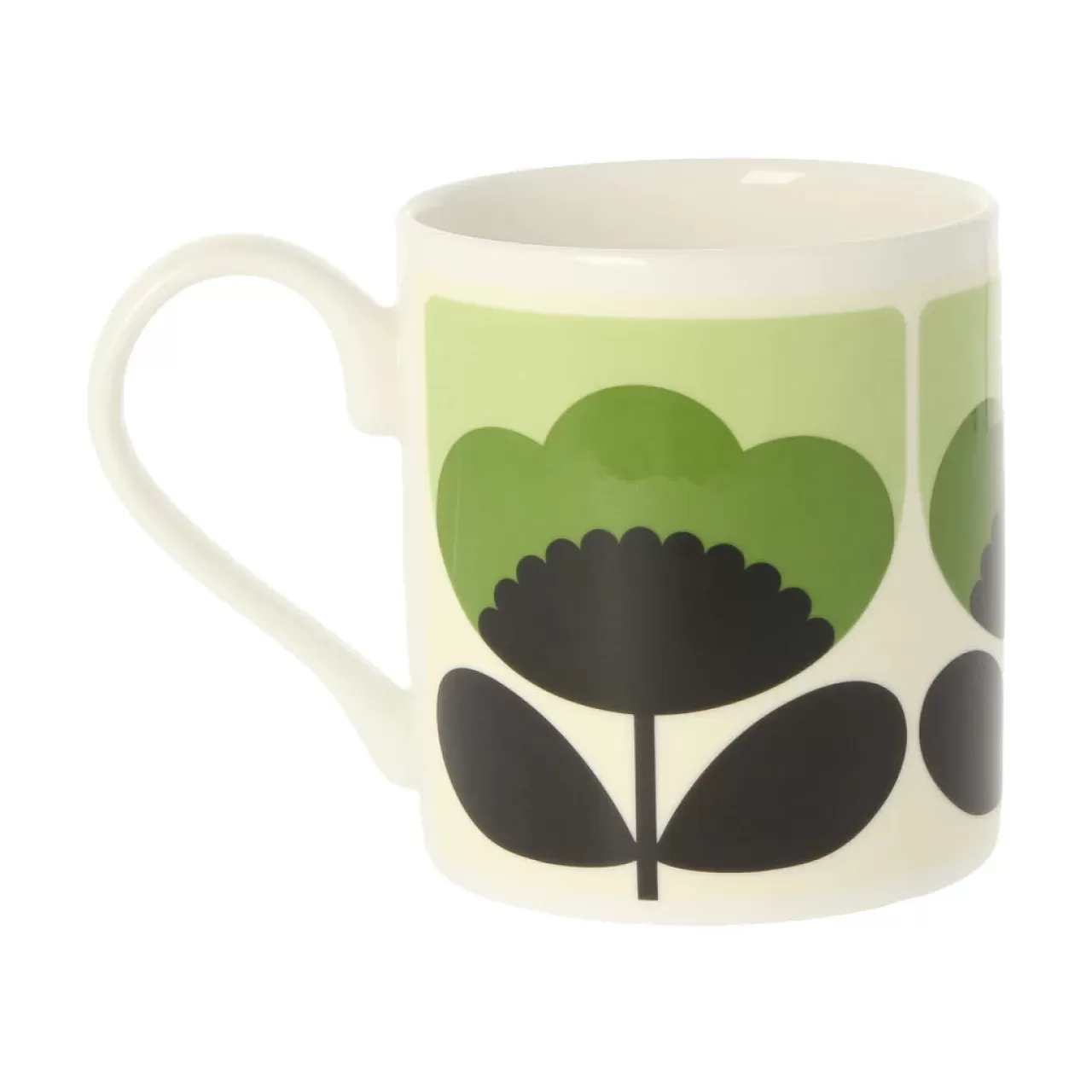 Best Sale Mclaggen Smith Orla Kiely Spring Bloom Green Bone China Mug