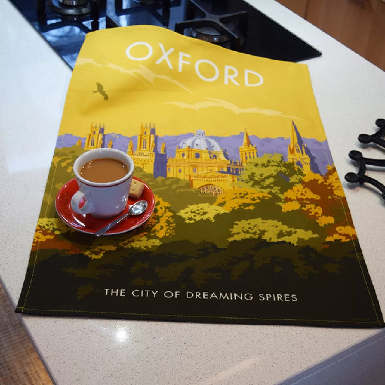 Online Town Towels Oxford Dreaming Spires Tea Towel