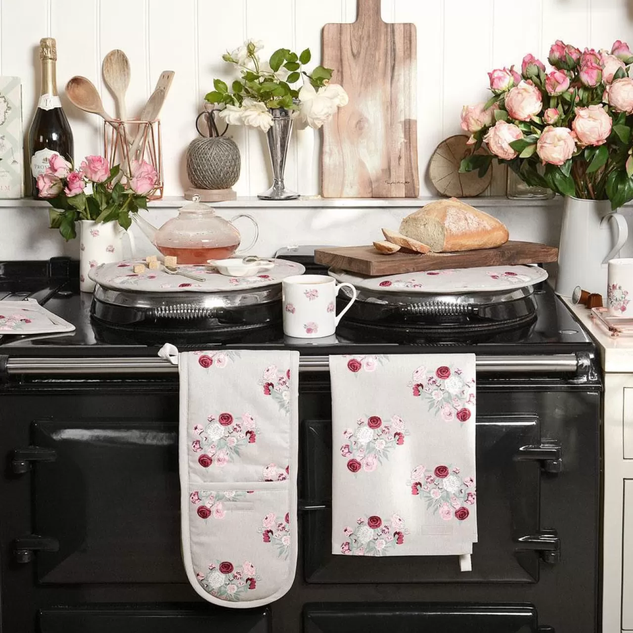 Shop Sophie Allport Peony Tea Towel