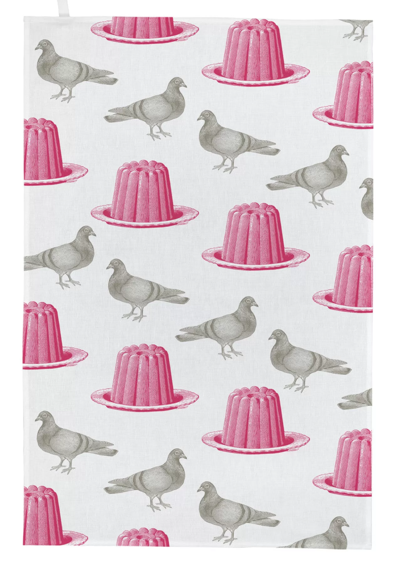 Hot Thornback & Peel Pigeon And Jelly Tea Towel