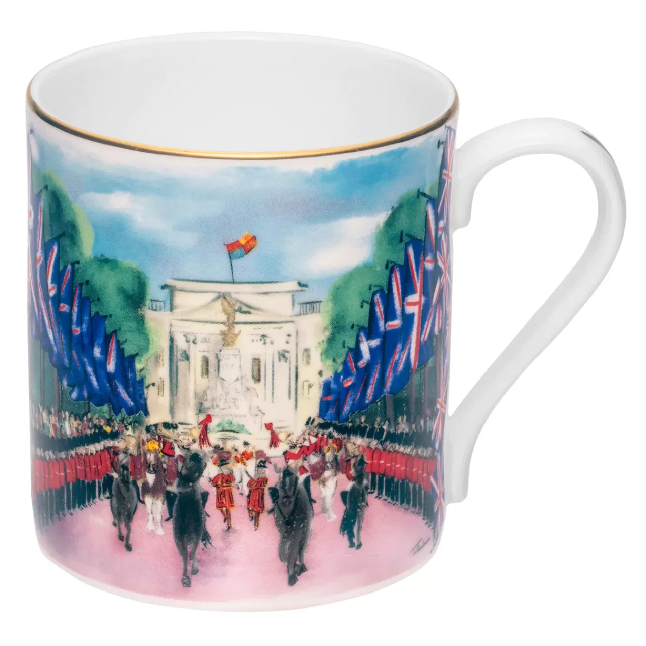 Store Halcyon Days Platinum Jubilee Mall Celebration Bone China Mug